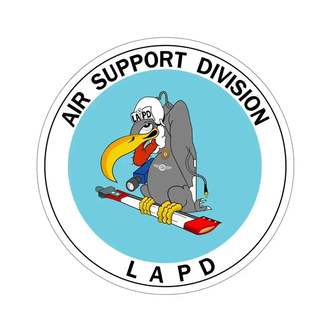 LAPD Air Support Division STICKER Vinyl Die-Cut Decal 6 Inch - The Sticker Space