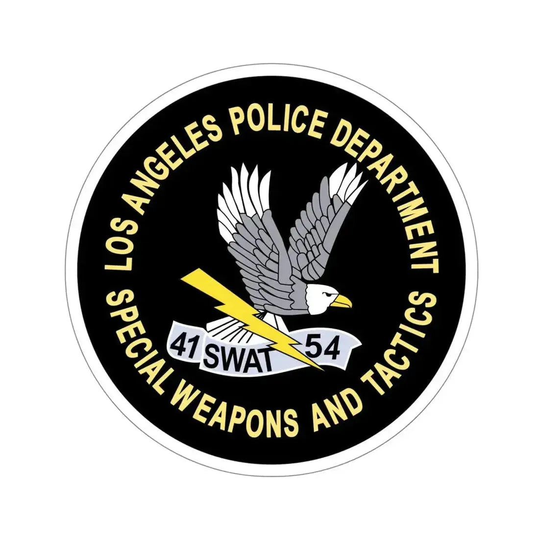 LAPD Special Weapons and Tactics SWAT STICKER Vinyl Die-Cut Decal 5 Inch - The Sticker Space