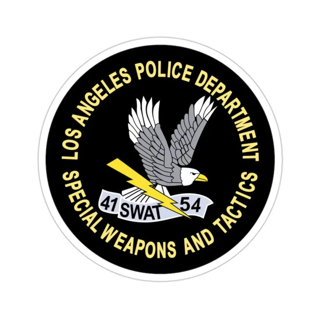 LAPD Special Weapons and Tactics SWAT STICKER Vinyl Die-Cut Decal - The Sticker Space