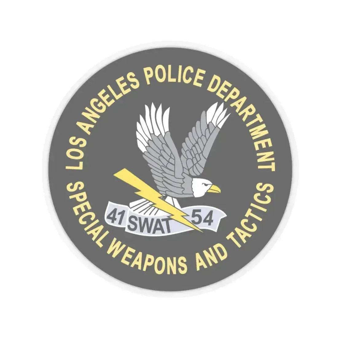 LAPD Special Weapons and Tactics SWAT - STICKER Vinyl Kiss-Cut Decal 3 Inch Transparent - The Sticker Space