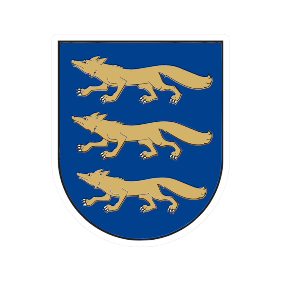 Lapių herbas (Lithuania) (Coat of Arms) STICKER Vinyl Kiss-Cut Decal 2 Inch White - The Sticker Space