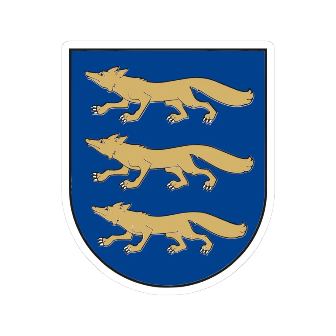 Lapių herbas (Lithuania) (Coat of Arms) STICKER Vinyl Kiss-Cut Decal 3 Inch White - The Sticker Space