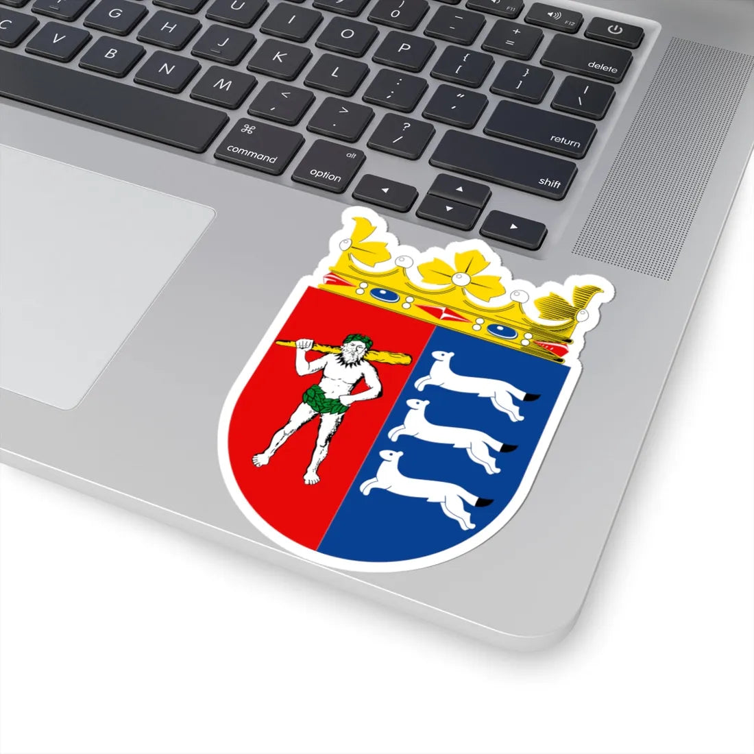 Lapin lääni.vaakuna.1997 (Finland) (Coat of Arms) STICKER Vinyl Kiss-Cut Decal - The Sticker Space