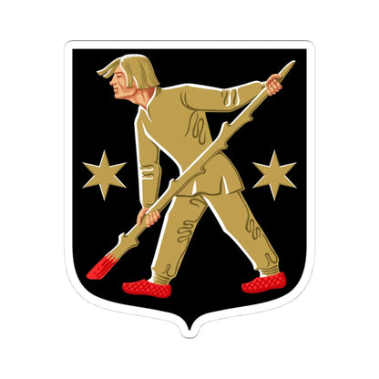 Lapinlahti.vaakuna (Finland) (Coat of Arms) STICKER Vinyl Kiss-Cut Decal 4 Inch White - The Sticker Space