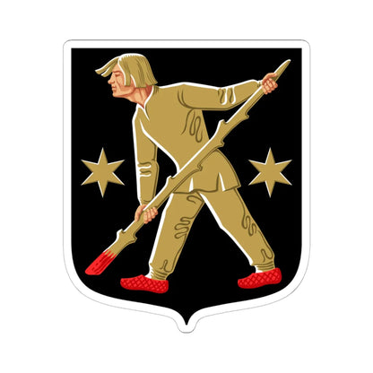 Lapinlahti.vaakuna (Finland) (Coat of Arms) STICKER Vinyl Kiss-Cut Decal 6 Inch White - The Sticker Space