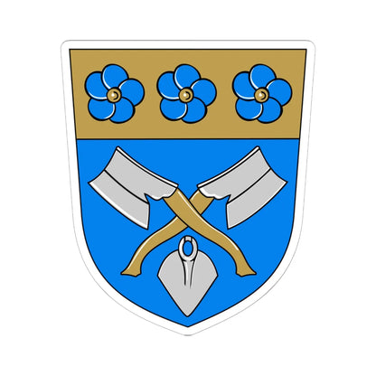 Lappi.vaakuna (Finland) (Coat of Arms) STICKER Vinyl Kiss-Cut Decal 6 Inch White - The Sticker Space
