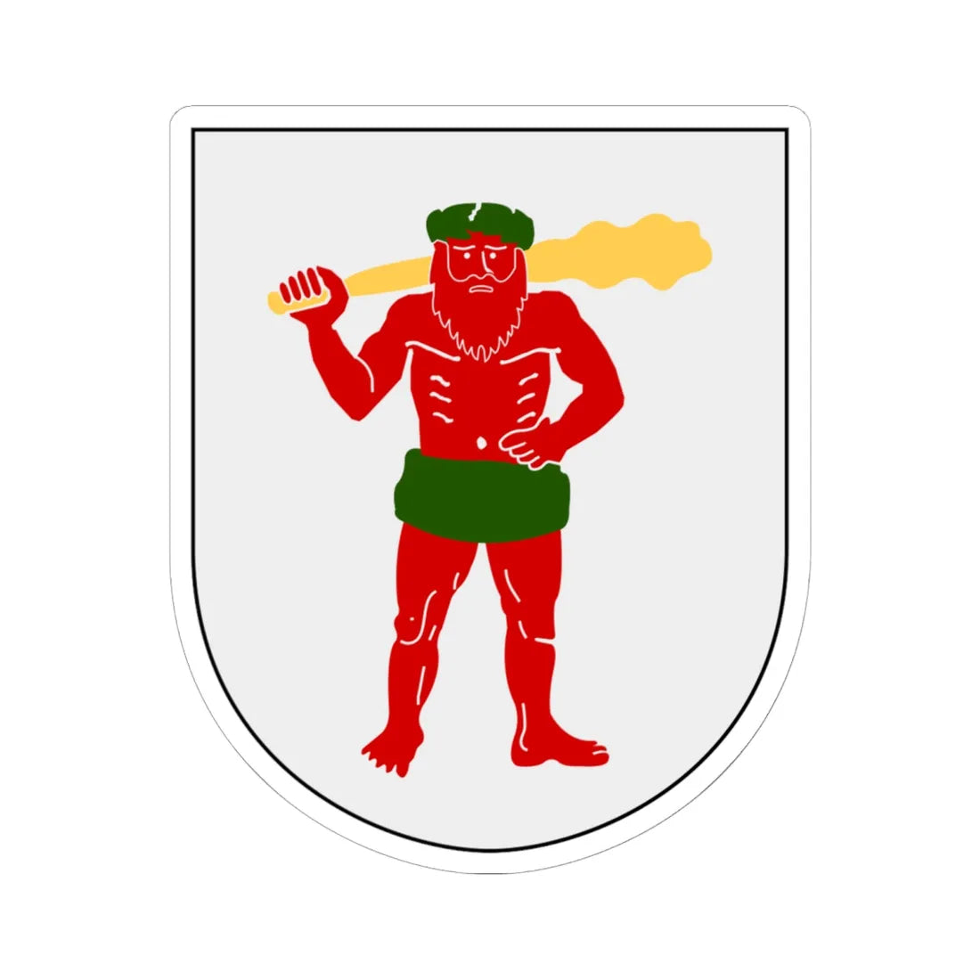 Lappland vapen (Sweden) (Coat of Arms) STICKER Vinyl Kiss-Cut Decal 6 Inch White - The Sticker Space