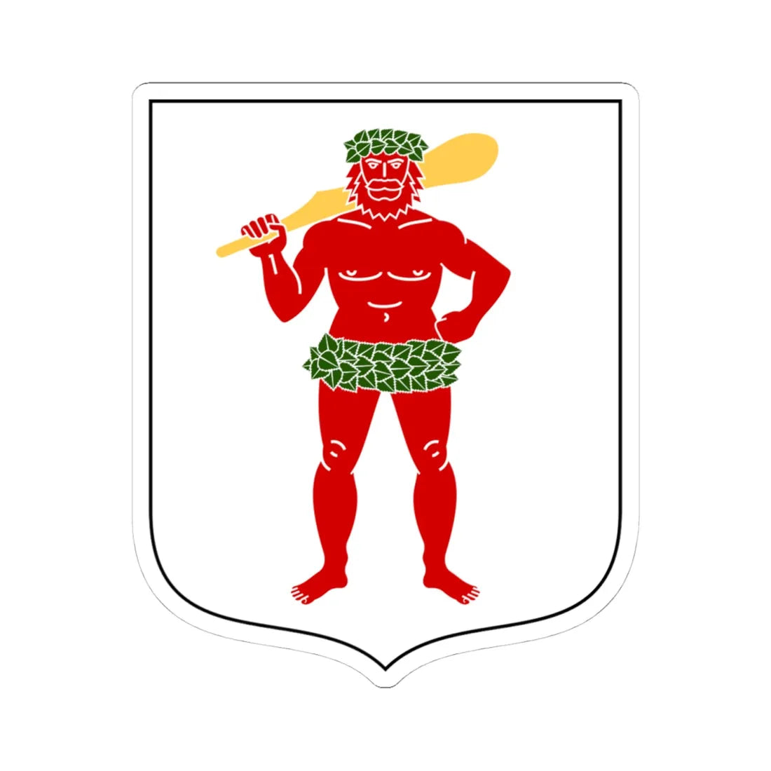 Lapplands vapen  (Sweden) (Coat of Arms) STICKER Vinyl Kiss-Cut Decal 4 Inch White - The Sticker Space
