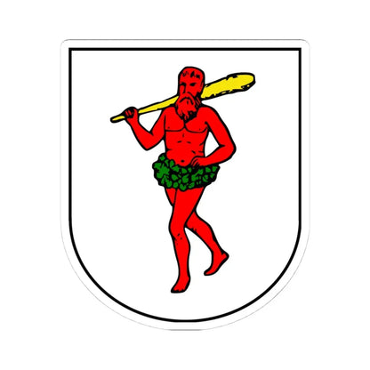 Lapplands vapen (Sweden) (Coat of Arms) STICKER Vinyl Kiss-Cut Decal 4 Inch White - The Sticker Space