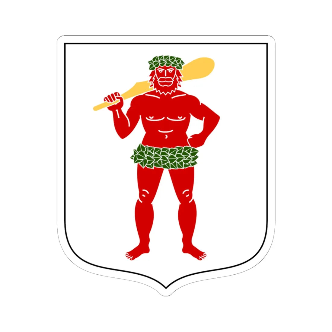 Lapplands vapen  (Sweden) (Coat of Arms) STICKER Vinyl Kiss-Cut Decal 6 Inch White - The Sticker Space