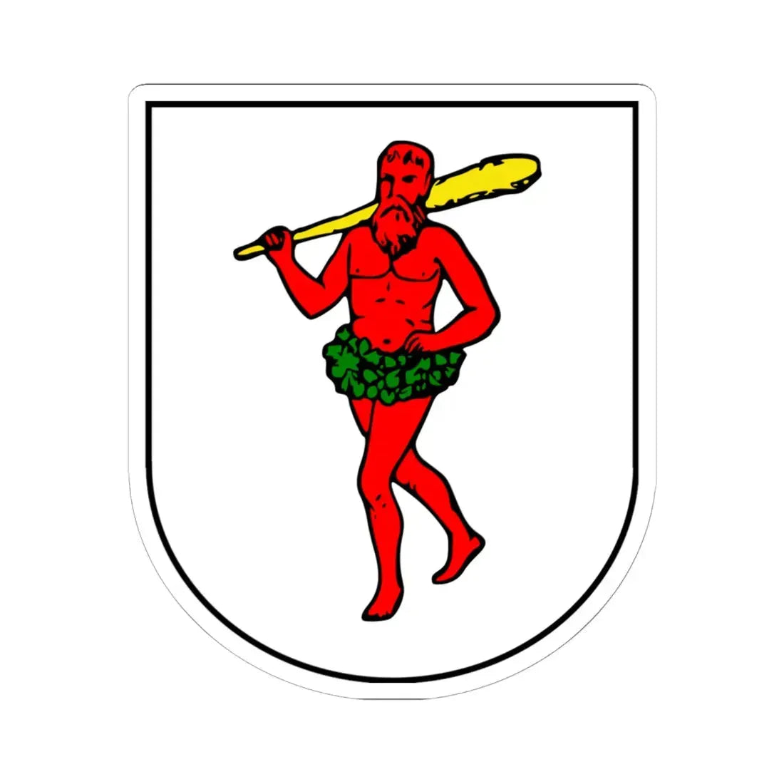 Lapplands vapen (Sweden) (Coat of Arms) STICKER Vinyl Kiss-Cut Decal 6 Inch White - The Sticker Space