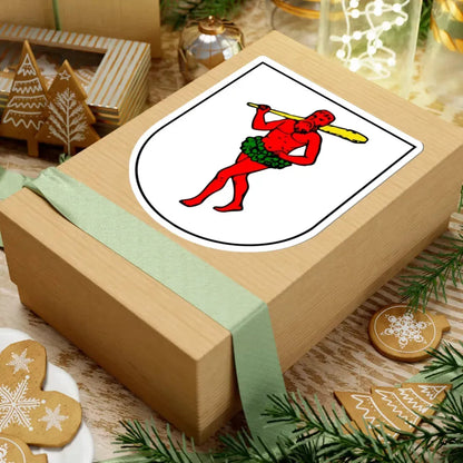 Lapplands vapen (Sweden) (Coat of Arms) STICKER Vinyl Kiss-Cut Decal - The Sticker Space