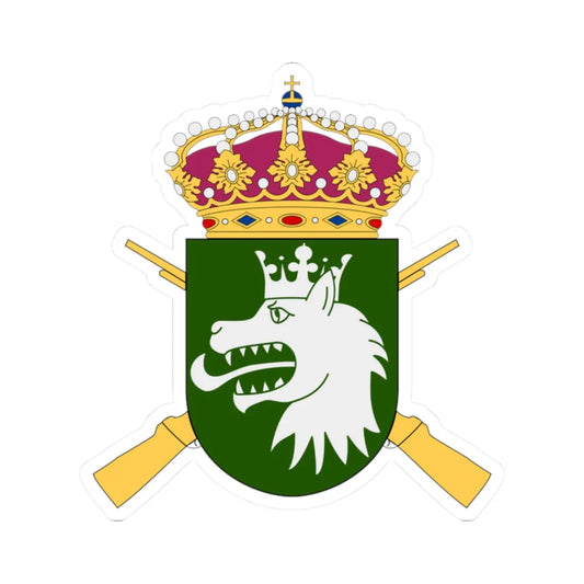 Lapplandsjägargruppen vapen (Sweden) (Coat of Arms) STICKER Vinyl Kiss-Cut Decal 2 Inch White - The Sticker Space