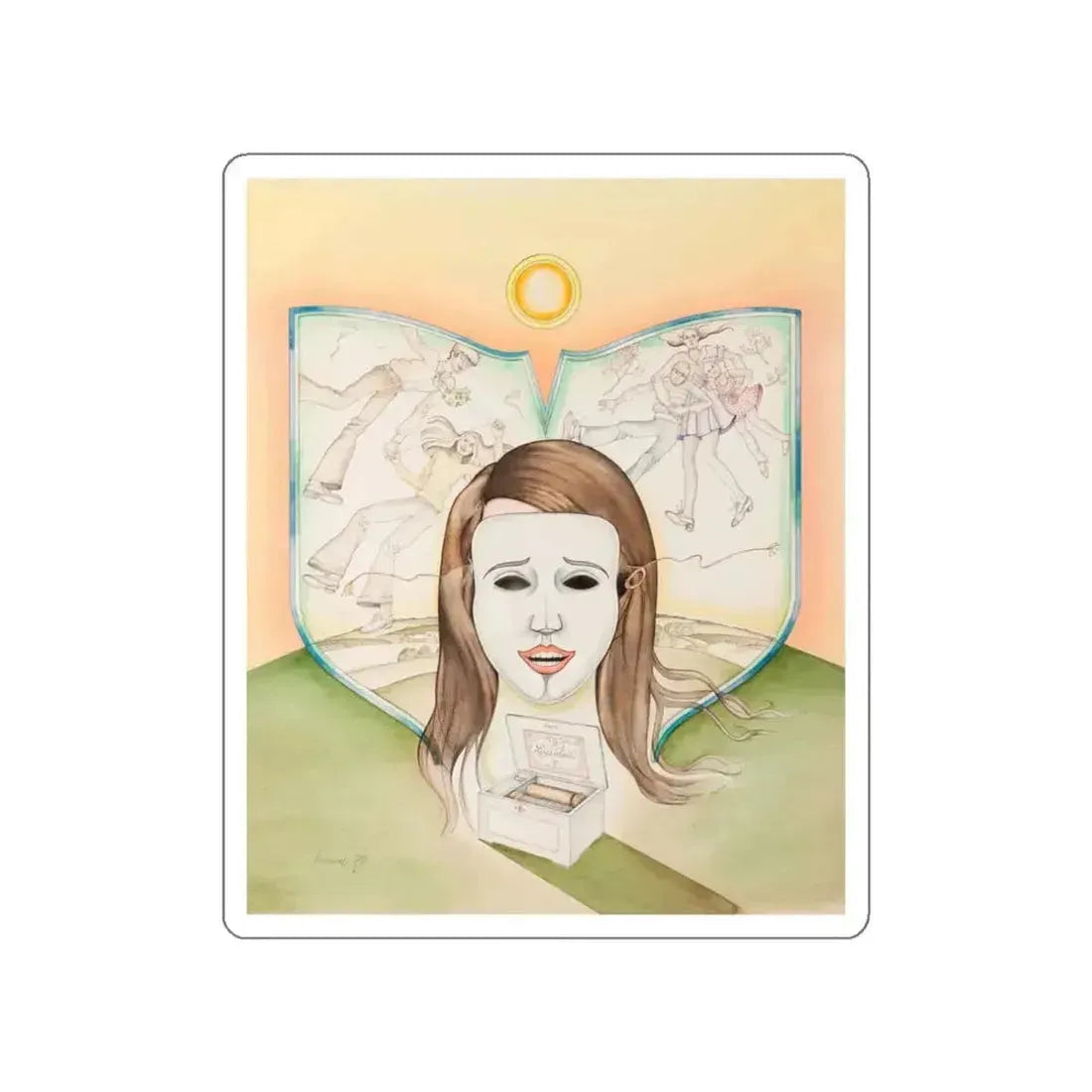 Lara's Theme Illustration (Magazine Illustration) STICKER Vinyl Die-Cut Decal - The Sticker Space