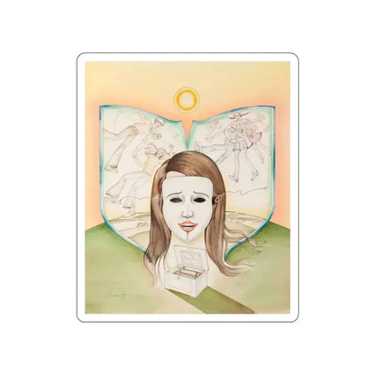 Lara's Theme Illustration (Magazine Illustration) STICKER Vinyl Die-Cut Decal White Die-Cut 6 Inch - The Sticker Space