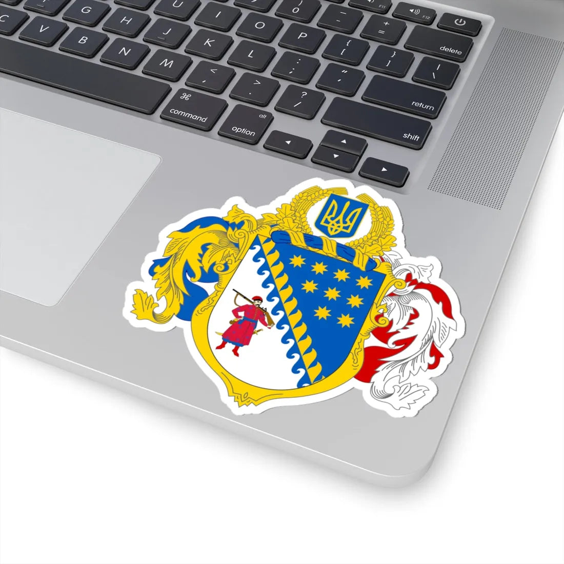 Large Coat of Arms of Dnipropetrovsk Oblast (Ukraine) (Coat of Arms) STICKER Vinyl Kiss-Cut Decal - The Sticker Space