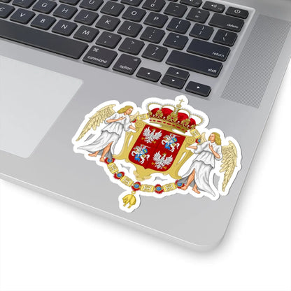 Large coat of arms of polish-lithuanian commonwealth under jagiellon (Lithuania) (Coat of Arms) STICKER Vinyl Kiss-Cut Decal - The Sticker Space