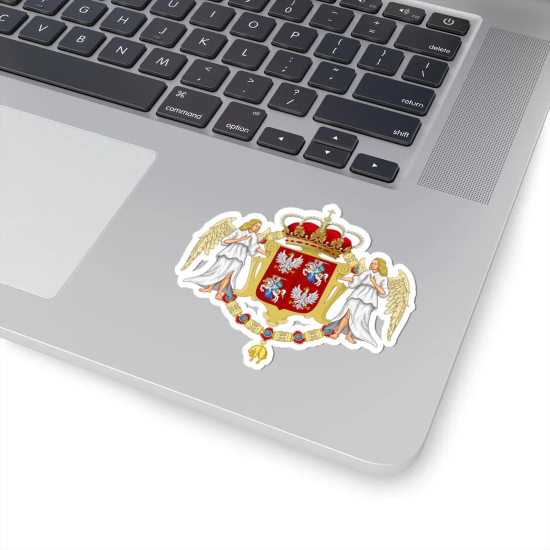 Large coat of arms of polish-lithuanian commonwealth under jagiellon (Poland) (Coat of Arms) STICKER Vinyl Kiss-Cut Decal - The Sticker Space