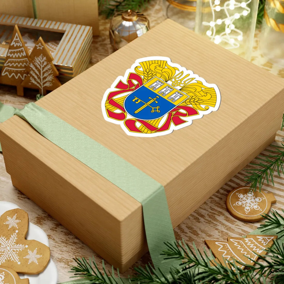 Large Coat of Arms of Ternopil Oblast (Ukraine) (Coat of Arms) STICKER Vinyl Kiss-Cut Decal - The Sticker Space