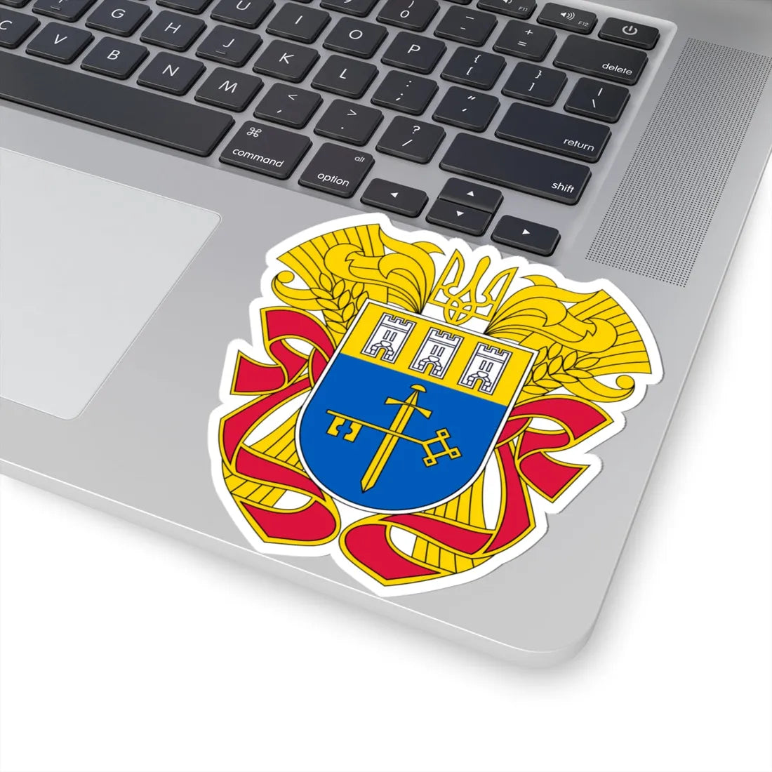 Large Coat of Arms of Ternopil Oblast (Ukraine) (Coat of Arms) STICKER Vinyl Kiss-Cut Decal - The Sticker Space