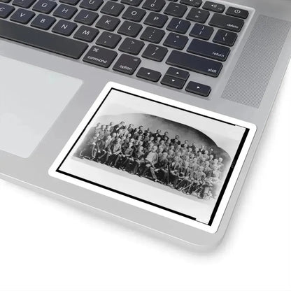 Large Group of Union Veterans of the Civil War. Including William Tecumseh Sherman (Front Row, Center), Posed (U.S. Civil War) STICKER Vinyl Kiss-Cut Decal - The Sticker Space