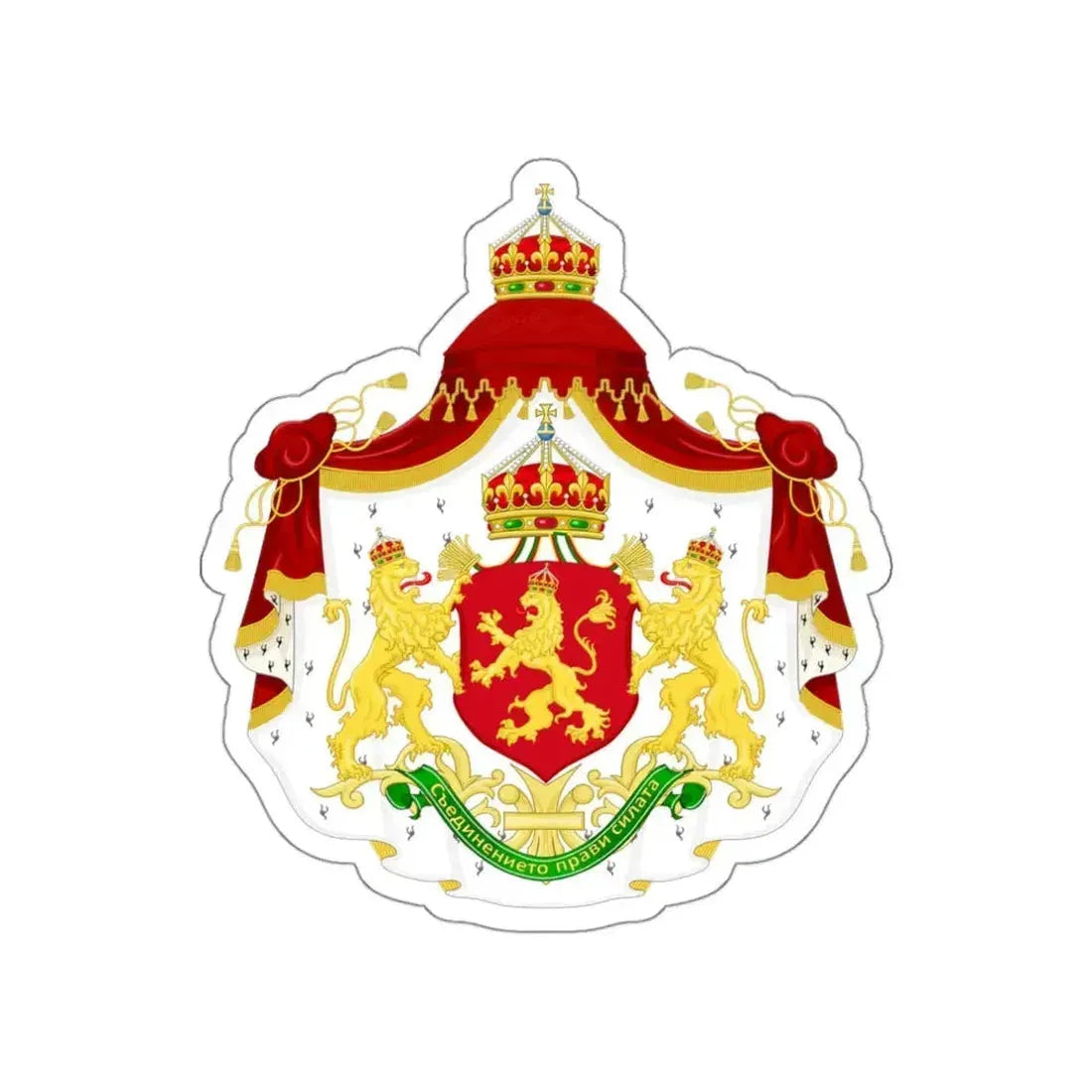 Larger State Achievement of Bulgaria 1908-1946 STICKER Vinyl Die-Cut Decal 3 Inch - The Sticker Space