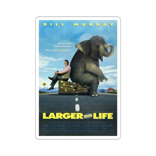 Larger Than Life 1996 Movie Poster STICKER Vinyl Die-Cut Decal 6 Inch - The Sticker Space