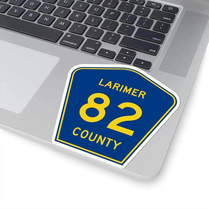 Larimer County 82 (Colorado) (Road Sign) STICKER Vinyl Kiss-Cut Decal - The Sticker Space