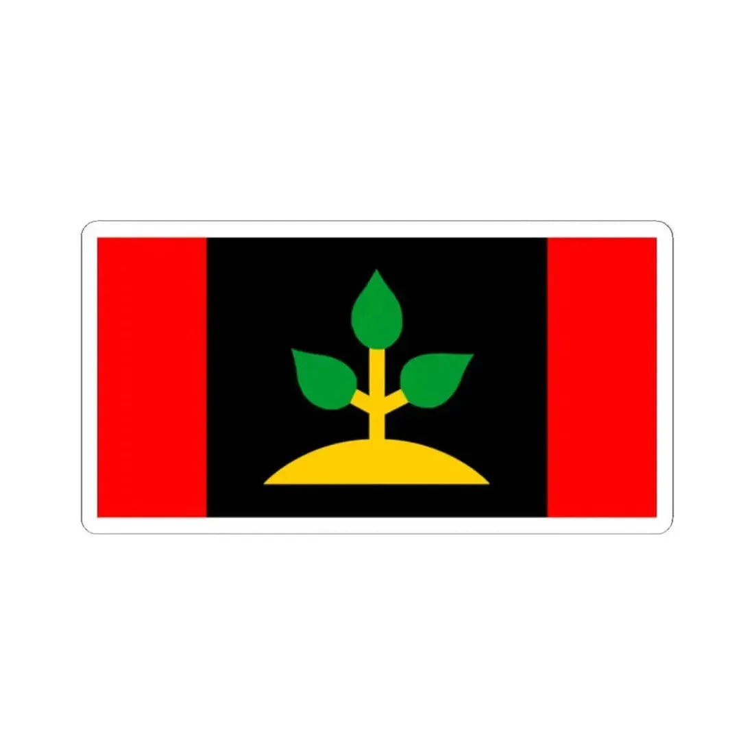 Larrakian-flag (Australia) STICKER Vinyl Kiss-Cut Decal 2 Inch White - The Sticker Space