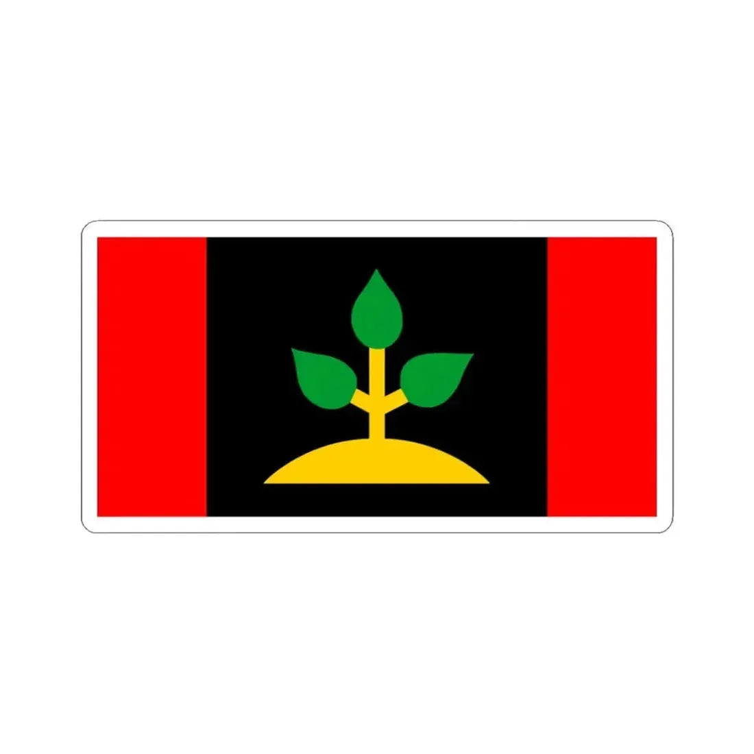 Larrakian-flag (Australia) STICKER Vinyl Kiss-Cut Decal 3 Inch White - The Sticker Space