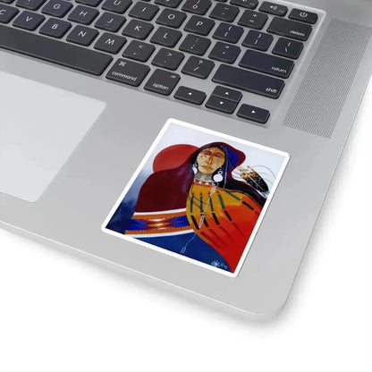 Larry Hood - Hooded Medicine (Native Americans in Art) STICKER Vinyl Die-Cut Decal - The Sticker Space