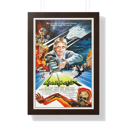 LASERBLAST 1978 - Framed Movie Poster 16″ x 24″ Walnut - The Sticker Space