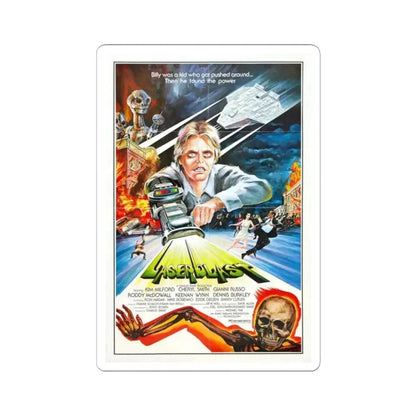 LASERBLAST 1978 Movie Poster - STICKER Vinyl Kiss-Cut Decal 2 Inch White - The Sticker Space