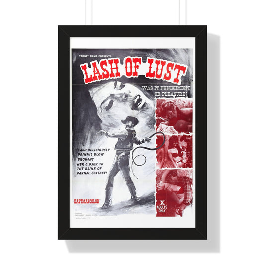 LASH OF LUST 1972 - Framed Movie Poster-16″ x 24″-The Sticker Space