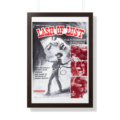 LASH OF LUST 1972 - Framed Movie Poster-20" x 30"-The Sticker Space