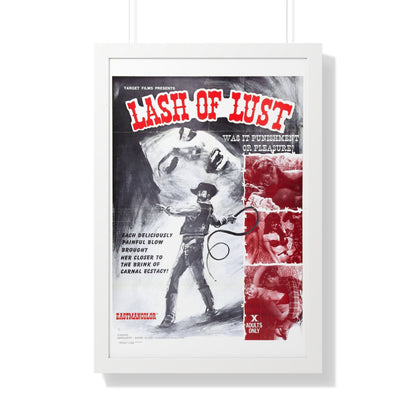 LASH OF LUST 1972 - Framed Movie Poster-20" x 30"-The Sticker Space