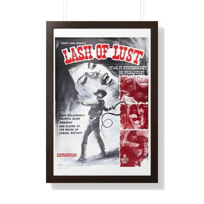 LASH OF LUST 1972 - Framed Movie Poster - The Sticker Space