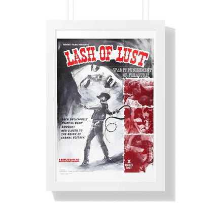 LASH OF LUST 1972 - Framed Movie Poster - The Sticker Space