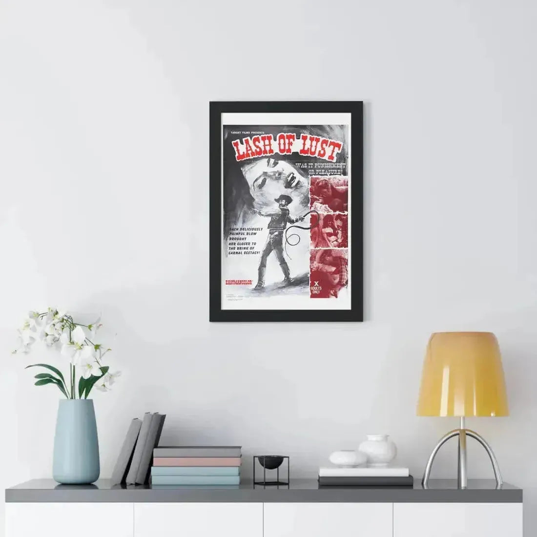LASH OF LUST 1972 - Framed Movie Poster - The Sticker Space