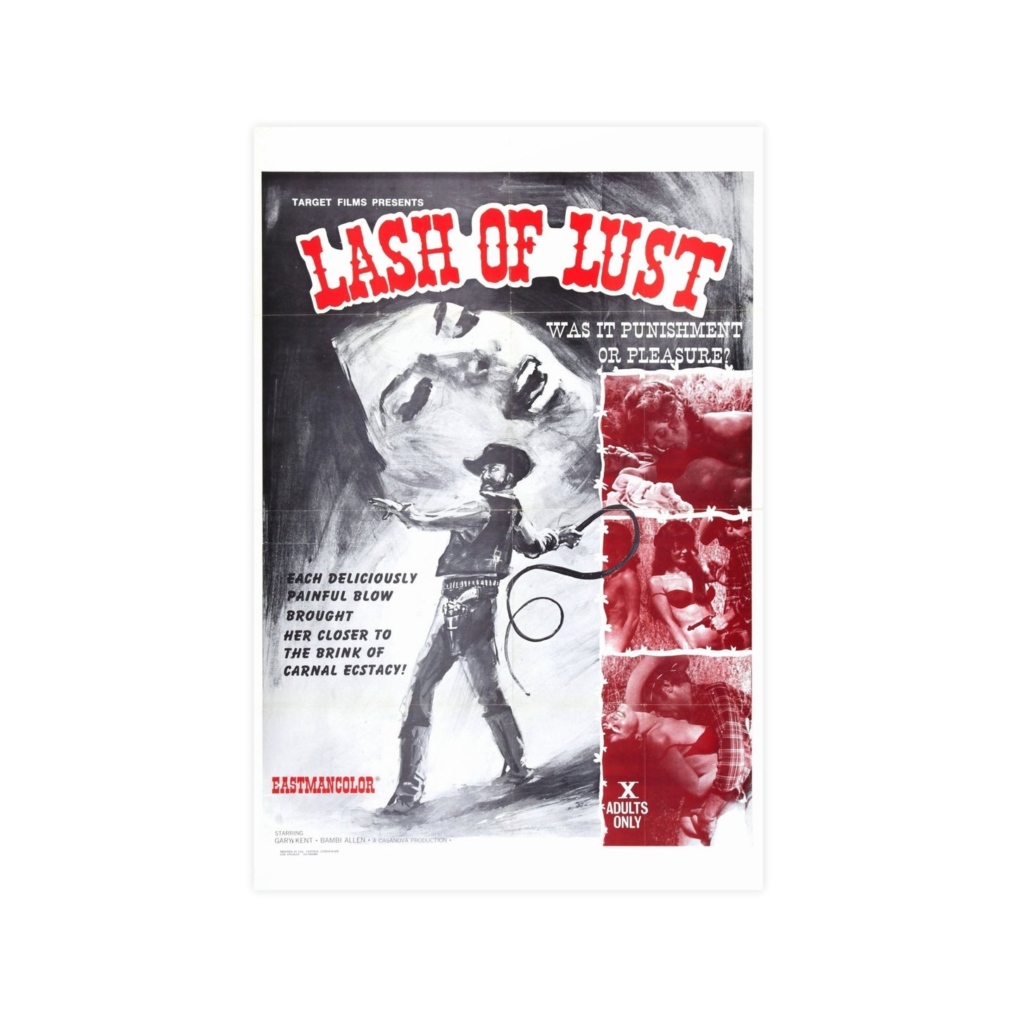LASH OF LUST 1972 - Paper Movie Poster-12″ x 18″ (Vertical)-The Sticker Space