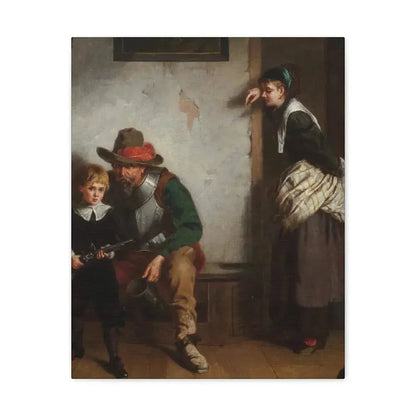 Laslett John Pott (1837-1898) A Chip off the Old Block 1869 - Canvas Wall Art 16″ x 20″ 1.25" - The Sticker Space
