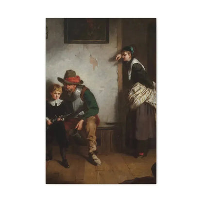 Laslett John Pott (1837-1898) A Chip off the Old Block 1869 - Canvas Wall Art 20″ x 30″ 1.25" - The Sticker Space