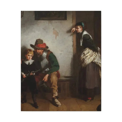 Laslett John Pott (1837-1898) A Chip off the Old Block 1869 - Canvas Wall Art 24″ x 30″ 1.25" - The Sticker Space