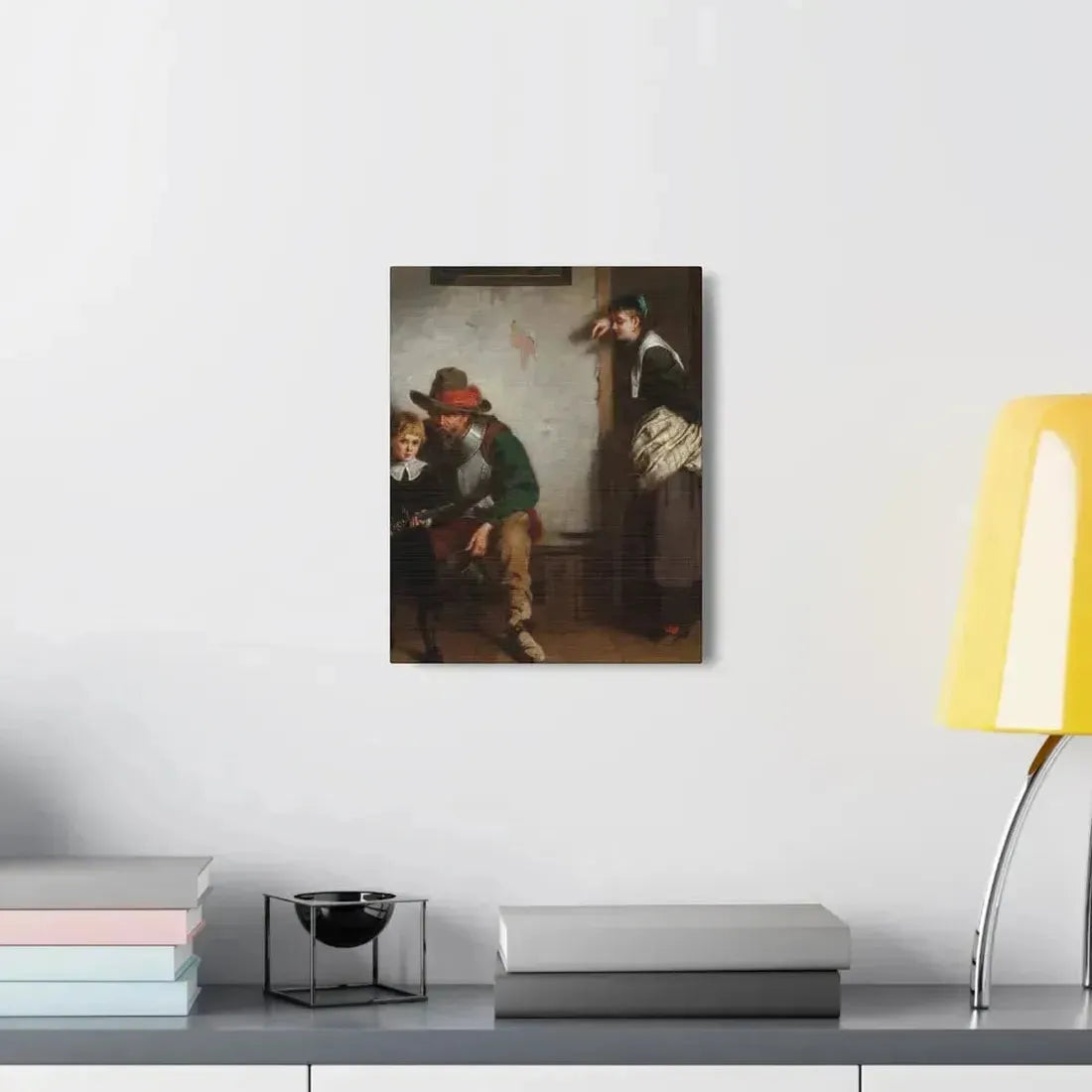 Laslett John Pott (1837-1898) A Chip off the Old Block 1869 - Canvas Wall Art - The Sticker Space