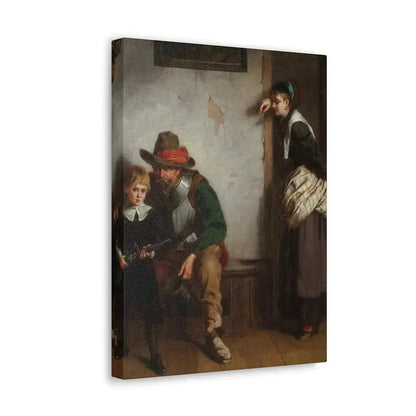 Laslett John Pott (1837-1898) A Chip off the Old Block 1869 - Canvas Wall Art - The Sticker Space