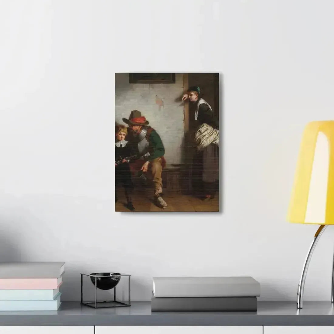 Laslett John Pott (1837-1898) A Chip off the Old Block 1869 - Canvas Wall Art - The Sticker Space