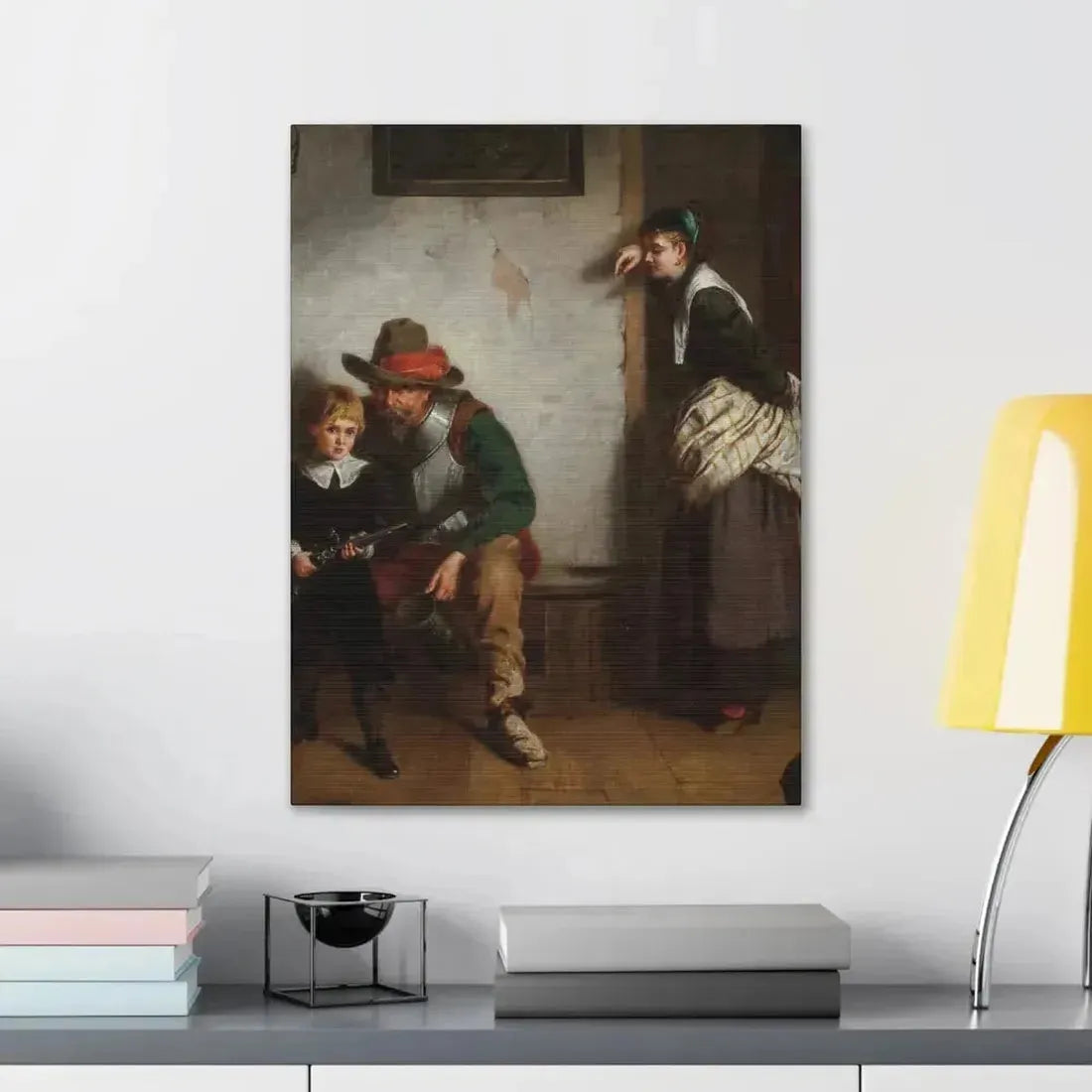 Laslett John Pott (1837-1898) A Chip off the Old Block 1869 - Canvas Wall Art - The Sticker Space