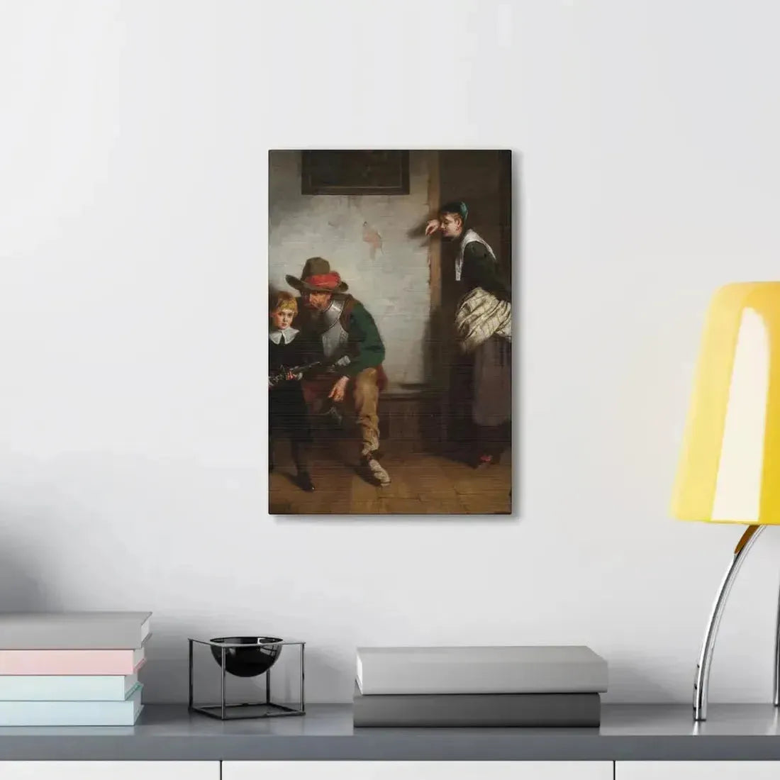 Laslett John Pott (1837-1898) A Chip off the Old Block 1869 - Canvas Wall Art - The Sticker Space