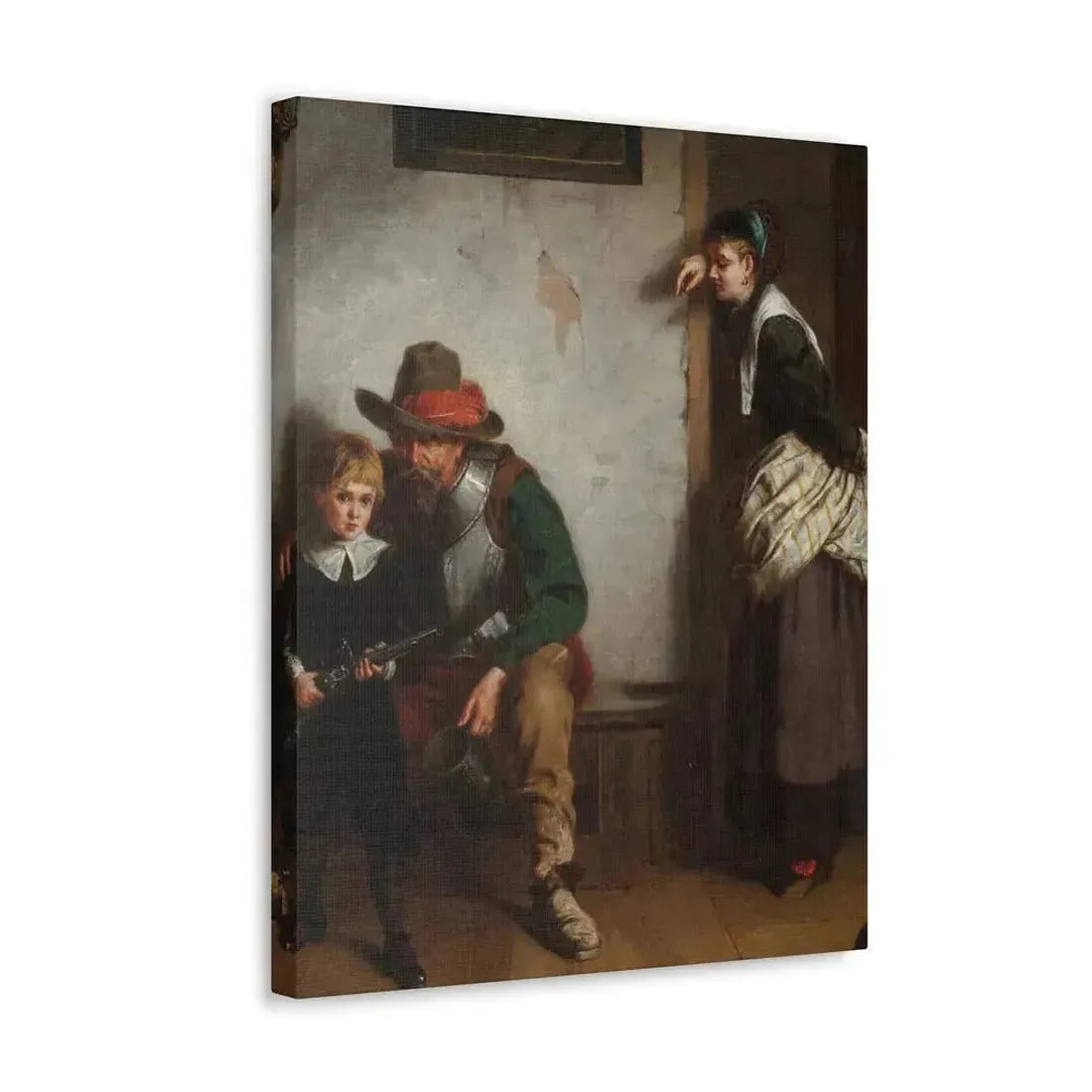 Laslett John Pott (1837-1898) A Chip off the Old Block 1869 - Canvas Wall Art - The Sticker Space