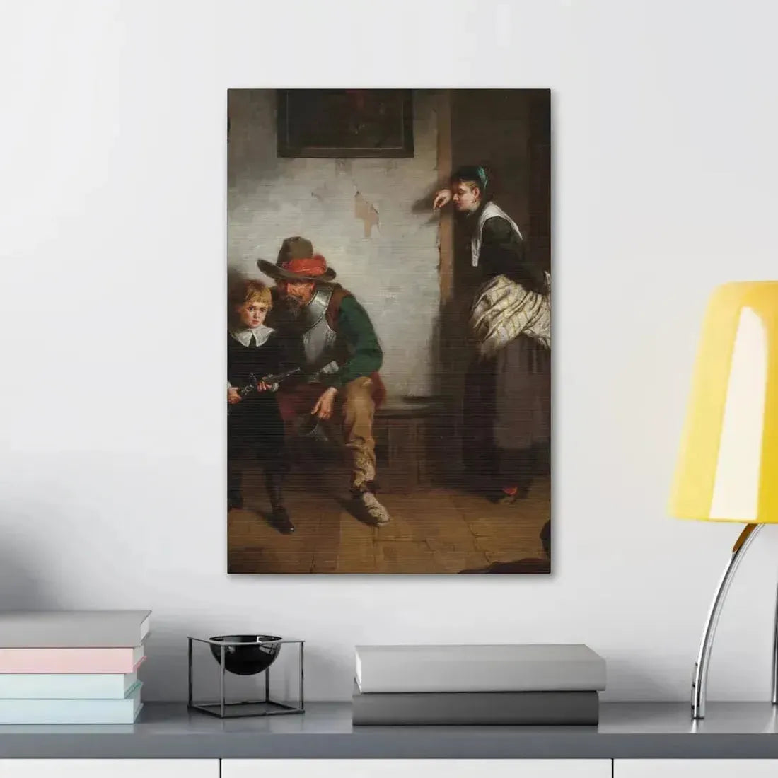 Laslett John Pott (1837-1898) A Chip off the Old Block 1869 - Canvas Wall Art - The Sticker Space